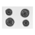 ⁦فرن كهربائي ويرلبول,حلزوني,4عيون,ابيض - (4KWFC120MAW)⁩ - الصورة ⁦4⁩