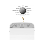 غسالة فول اوتومايك ويرلبول,تحميل علوي,12كجم,12برنامج,ابيض - (4KWTW5800JW) - الصورة 3