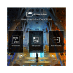 ⁦شاشة هايسنس 55 بوصة (اندرويد) , 4كيه , سمارت , تصميم بلا حواف , 2يو اس بي , 3اتش دي ام اي , 60هيرتز - (55A6GS)⁩ - الصورة ⁦5⁩