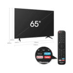 ⁦شاشة هايسنس 65بوصه الترا,سمارت,بلوتوث,2يو اس بي,3اتش دي ام اي,الوان اتش دي ار,رسيفر داخلي - (65A7100FS)⁩ - الصورة ⁦3⁩