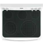 ⁦فرن كهربائي جنرال اليكتريك,سيراميك,5عيون,ابيض - (JCB835DIWW)⁩ - الصورة ⁦4⁩