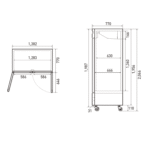 ⁦فريزر دايو رأسى 50 قدم استيل - (FD1250F)⁩ - الصورة ⁦3⁩