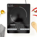 موقد كهربائي جيباس , سطح كريستال , اسود , 2000 وات - (GIC33013)