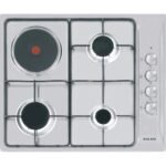 مسطح بلت ان غاز+كهرباء جليم جاز,60سم,3 عين غاز + 1 عين كهرباء - (GTL647IX)