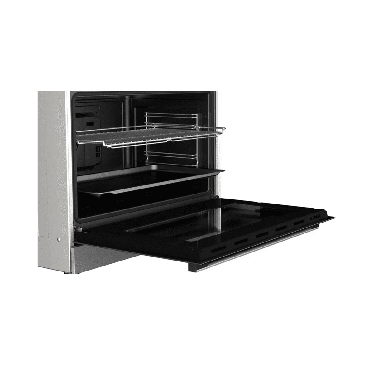 فرن غاز بوش, 5 عيون , 60*90 سم , شبك ثقيل , مروحة , امان كامل , ستانليس ستيل - (hgv1f0u59m) - Image 4