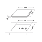 موقد بلت ان كهرباء اريستون,60سم,سيراميك,4 عين - (HR611CA) - الصورة 2