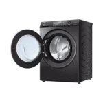 غسالة هاير أوتوماتيك , تحميل أمامي , ماتور عاكس , دوران مباشر , 10 كجم , 14 برنامج , فضي - (HW100-B14979S8) - الصورة 3