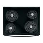 ⁦فرن كهربائي جنرال اليكتريك,حلزوني,4عيون,اسود - (JCB535DIBB)⁩ - الصورة ⁦4⁩