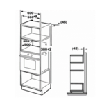 ⁦ميكروويف كلفيناتور بلت ان , شواية , 34 لتر , 900 وات , ستيل - (KMB34DO)⁩ - الصورة ⁦2⁩
