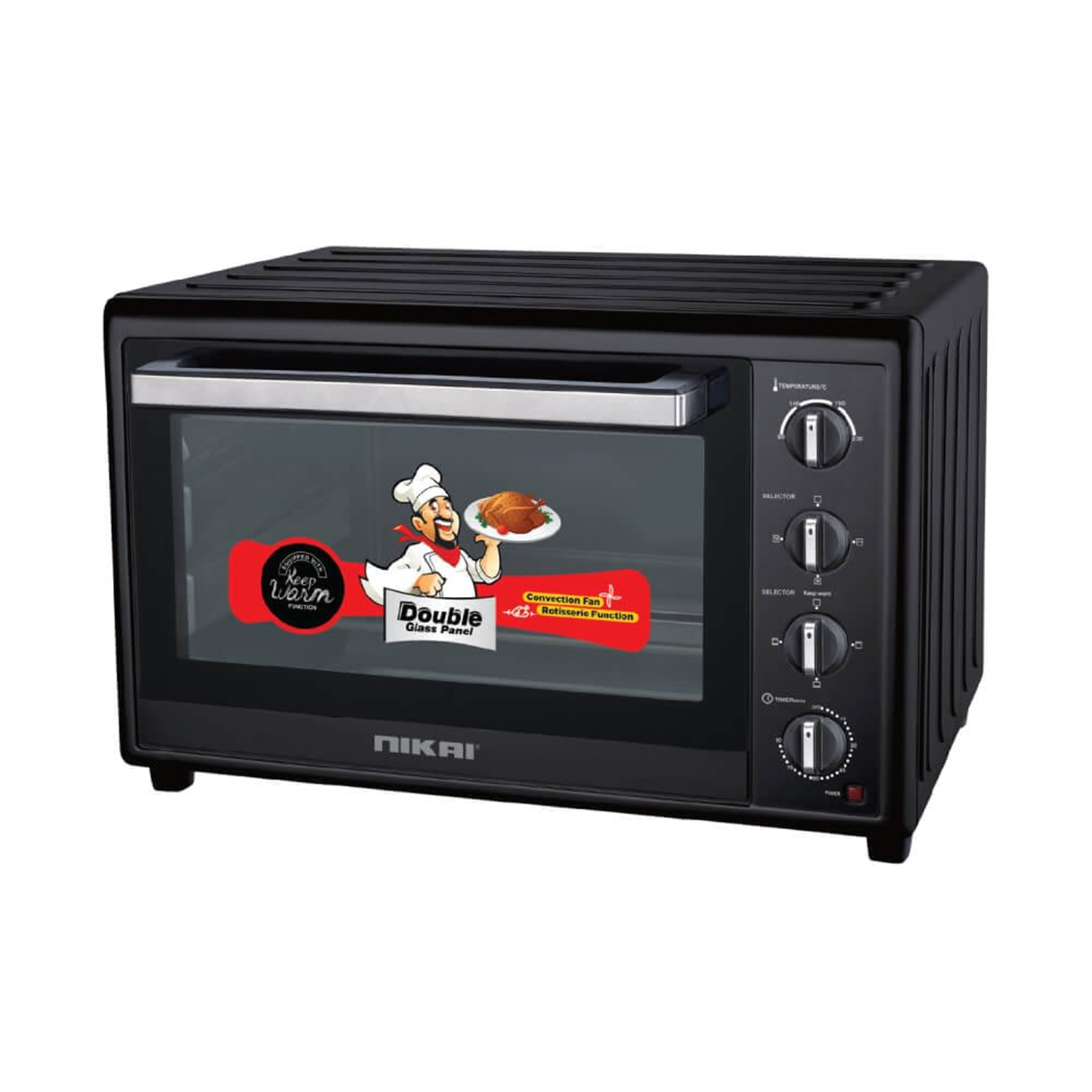 NT1001RCAX100.png فرن كهربائي نيكاي,100لتر,2700وات - (NT1001RCAX1) - الصورة 1