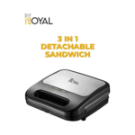 صانعة السندوتشات 1 في 3 , سطح غير لاصق, مؤشر ضوئي 700وات,2 شريحة ساندويش , اسود فضي- (RA-SMC110)