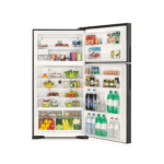 ⁦ثلاجة هيتاشى 24.73 قدم,مكعب 2 باب فضي - (R-V905PS1KV SLS)⁩ - الصورة ⁦2⁩