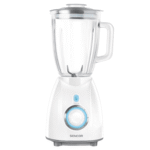 خلاط سينكور , زجاج , كسارة ثلج , 1.7 لتر , 4 شفرات , 6 سرعات , 500 وات - (SBL 5370WH)