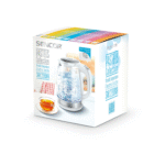 غلايه كهربائية زجاج سينكور , 2 لتر , 5 مستويات تسخين الكتروني , مؤشر ضوئي لمستويات الحرارة , 2200وات - (SWK 2190WH) - الصورة 8