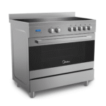 فرن كهرباء ميديا,سيراميك,90*60, 2مروحة,5عيون,ستيل - (VSVC96048)