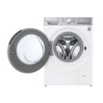 ⁦غسالة إل جي فول اوتوماتيك , تحميل أمامي , بخار, ماتور عاكس , واي فاي , غسيل تربو , 12 كجم - مجفف 8 كجم , ابيض - (WSV1208WHT)⁩ - الصورة ⁦2⁩