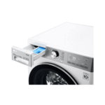 ⁦غسالة إل جي فول اوتوماتيك , تحميل أمامي , بخار, ماتور عاكس , واي فاي , غسيل تربو , 12 كجم - مجفف 8 كجم , ابيض - (WSV1208WHT)⁩ - الصورة ⁦5⁩