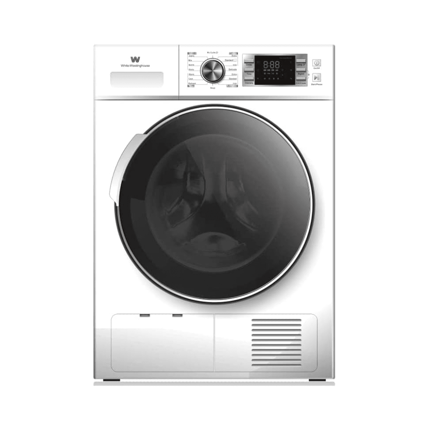 WWFLD10VW0800.png نشافة وايت ويستنجهاوس , تكثيف , تحميل امامي , 8كجم , ابيض - (WWFLD10VW08) - الصورة 1