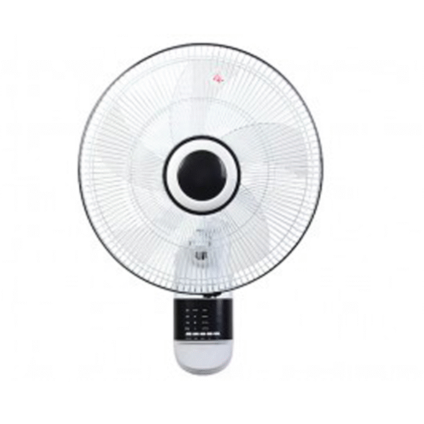 مروحة حائط جيباس / 16 بوصة / 5 ريش بلاستيك / 3 سرعات / ريموت كونترول - (GF9479)