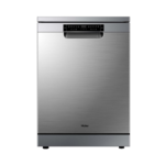 غسالة أطباق هاير , 15 مكان , 3 رف , 9 برامج , فضي - (HDWE15-283SCSA)