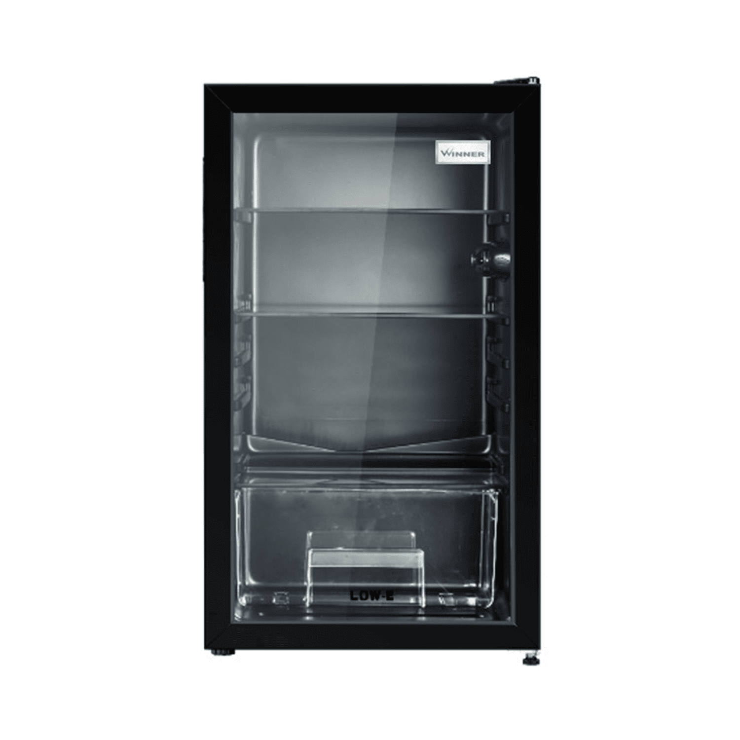 winner-beverage-refrigerator-glass-door-3.35-cu-ft-94ltr-black-wjc94.png ثلاجة مشروبات وينر , باب زجاجي , 3.35 قدم مكعب (94 لتر) , أسود - (WJC94) - الصورة 1