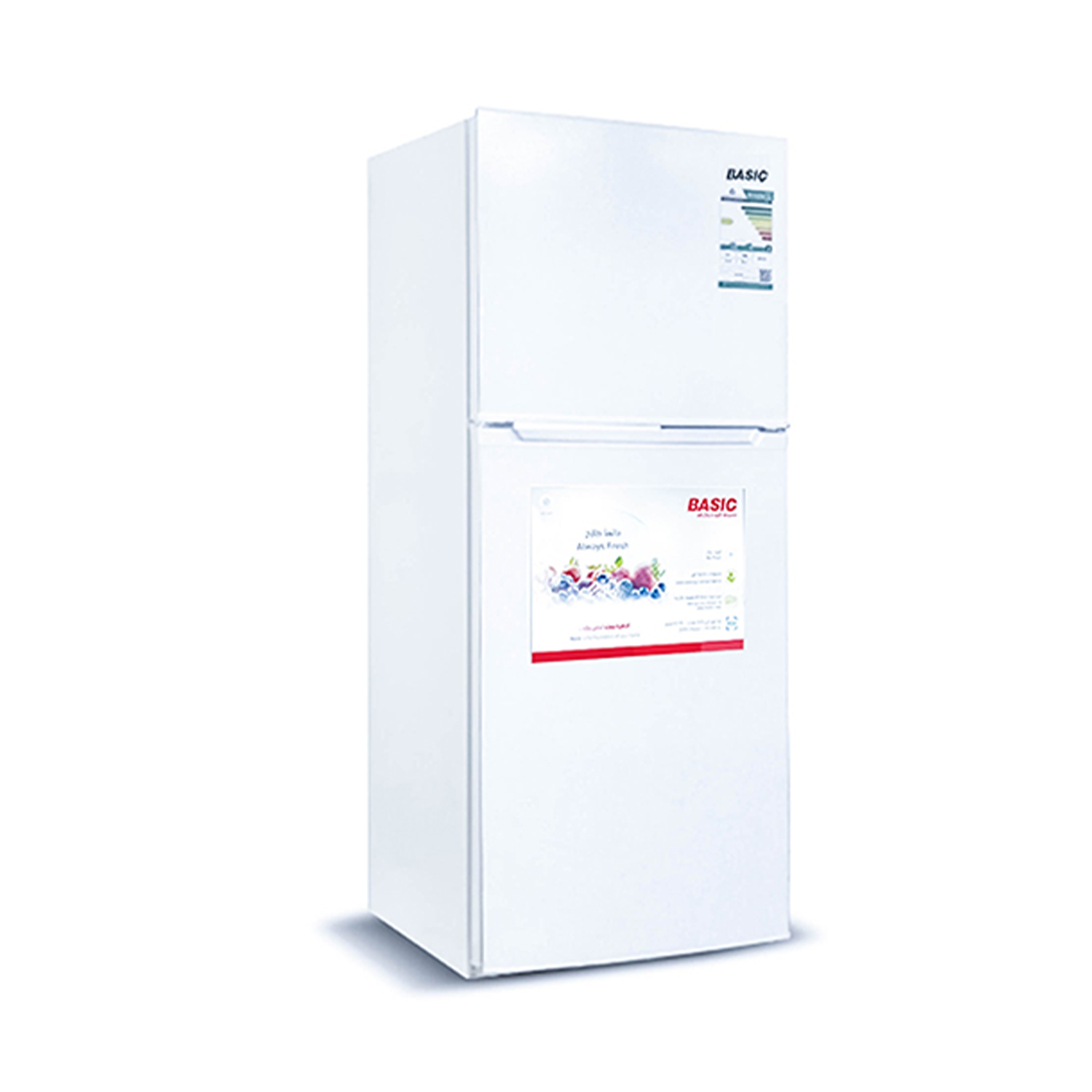 ثلاجة بيسك بابين , 10.2 قدم مكعب - 297 لتر , ابيض (BRD-HM380DW)