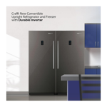 ⁦ثلاجة كرافت عامودي , انفرتر , 21.1 قدم مكعب , باب واحد , فضي - (CRK21URSDINV)⁩ - الصورة ⁦2⁩