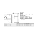 ⁦(KDN76AW41B) - ثلاجة بوش , 19.1 قدم,مكعب ,542 لتر, 2 باب , ابيض⁩ - الصورة ⁦2⁩