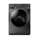 غسالة فول اوتومايك ميديا , تحميل امامي, 10 كجم , 7 تنشيف , انفرتر , اسود- (MF200D100W/1T-SA)