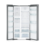 ⁦ثلاجة هيتاشي , جنب إلى جنب - 2 باب , 21 قدم مكعب , فضي زجاج - (R-S800PS0 GS)⁩ - الصورة ⁦2⁩