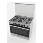 فرن (غاز+كهرباء) جليم جاز , 4 غاز + 2 كهرباء , مروحة , 60*90 سم , امان كامل , ستيل - (SE966GIFSMF) - Image 3