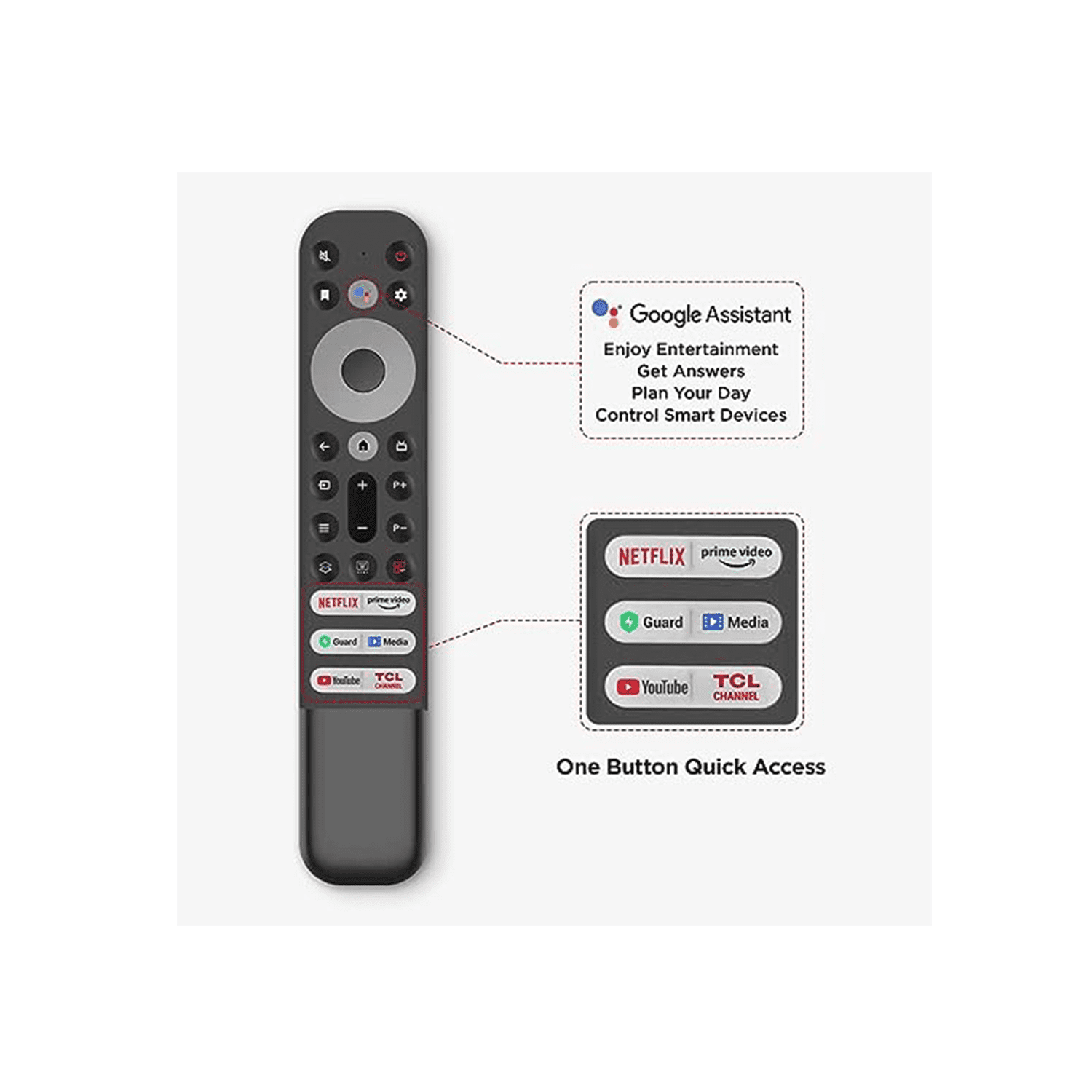 شاشة تي سي ال 55بوصة كيوليد (اندرويد) , 4كيه , سمارت , 1يو اس بي, 3اتش دي ام اي , 60هيرتز - (55C645) - الصورة 5