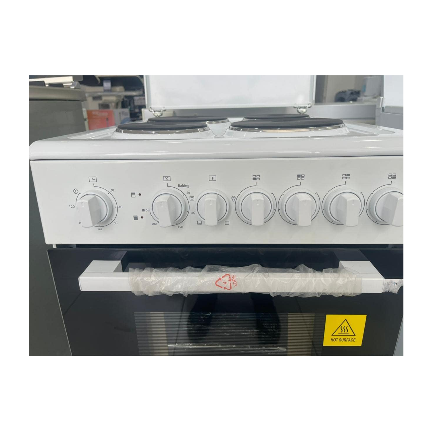 فرن كهرباء سوبر جنرال, 4 عيون , 50*50 سم , ابيض- (KSGC5041BS) - الصورة 7