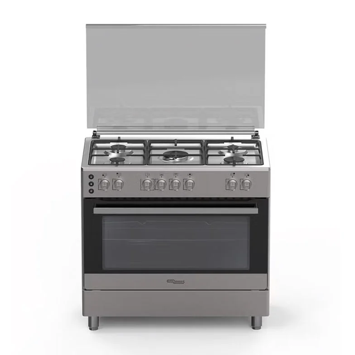 فرن غاز سوبر جنرال , 5 عيون , 90*60 سم , مروحه , اشعال ذاتي , شواية , اضاءة داخلية , امان كامل , ستيل - (KSGC9901FS)