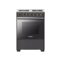 فرن غاز توشيبا , 4 عيون , 57*60 سم , امان كامل , رمادي - (RLA1-60MG5GE(GMR)-SA)