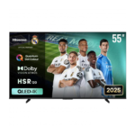 شاشة هايسنس 55 كيوليد , 4 كيه , سمارت , بلوتوث , 1 يو اس بي , 3 اتش دي ام اي , 60هيرتز - (55Q63Q)